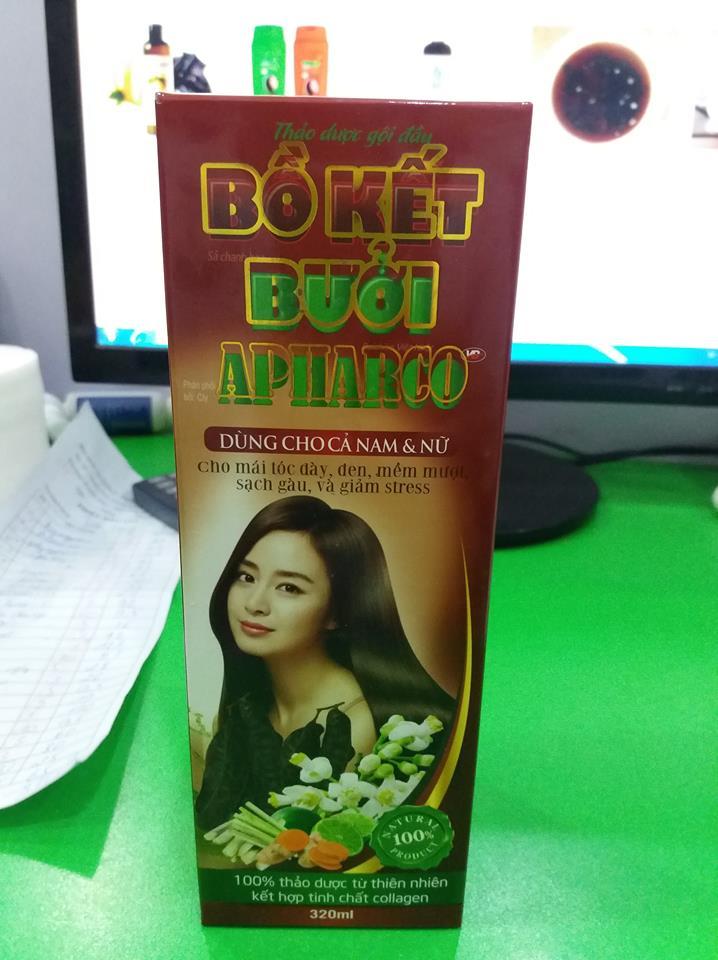 Dầu gội ngăn rụng tóc, kích thích mọc tóc Bồ kết Bưởi 320ml