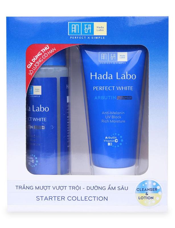 Bộ Dưỡng Trắng Hoàn Hảo Hada Labo White Perfect nhập khẩu