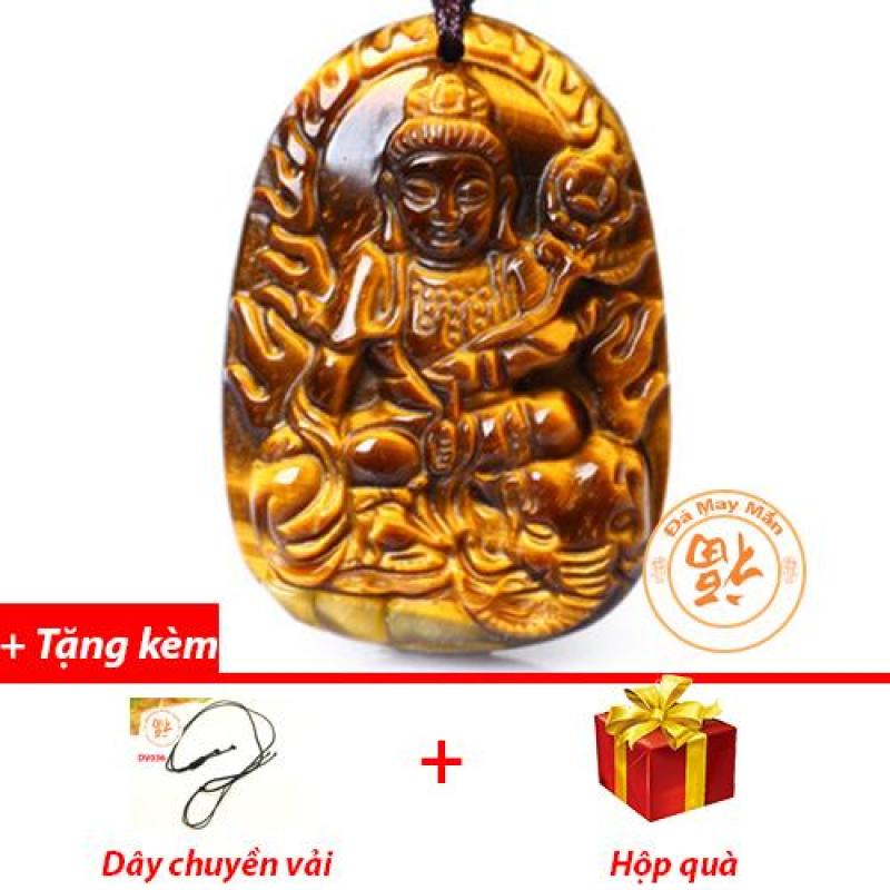 Mặt Dây Chuyền Phật Bản Mệnh Phổ Hiền Bồ Tát Mắt Hổ Vàng Nhí