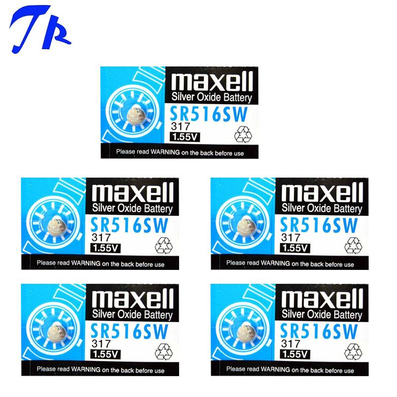 5 viên pin maxell sr516sw pin đồng hồ 317