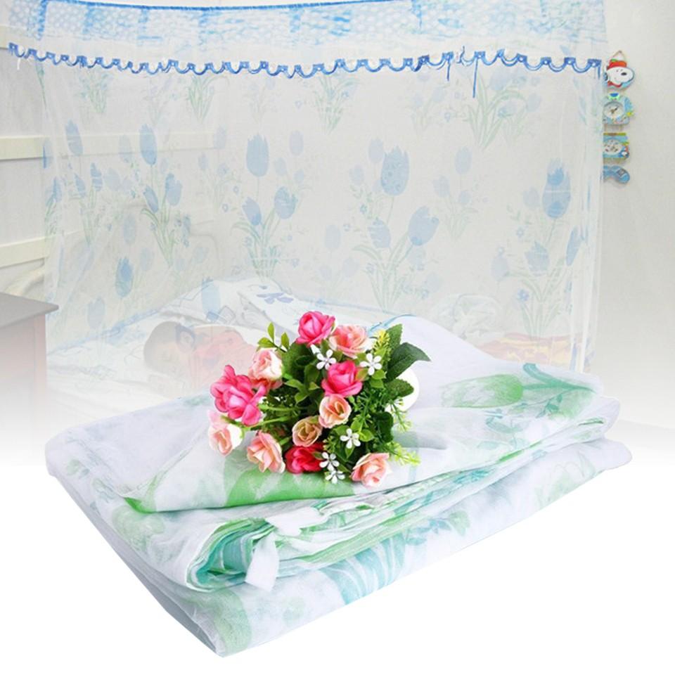Màn tuyn in hoa 1,6m x 2m - hàng việt nam
