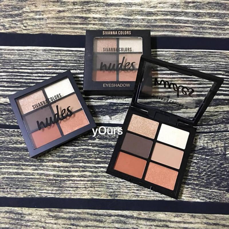 Bảng Màu Mắt Sivanna Có Nhũ Tông Cam Gạch - Bột Tán Mày Sivanna - Sivanna Eyeshadow - Bảng phấn mắt sivanna co nhu tong cam