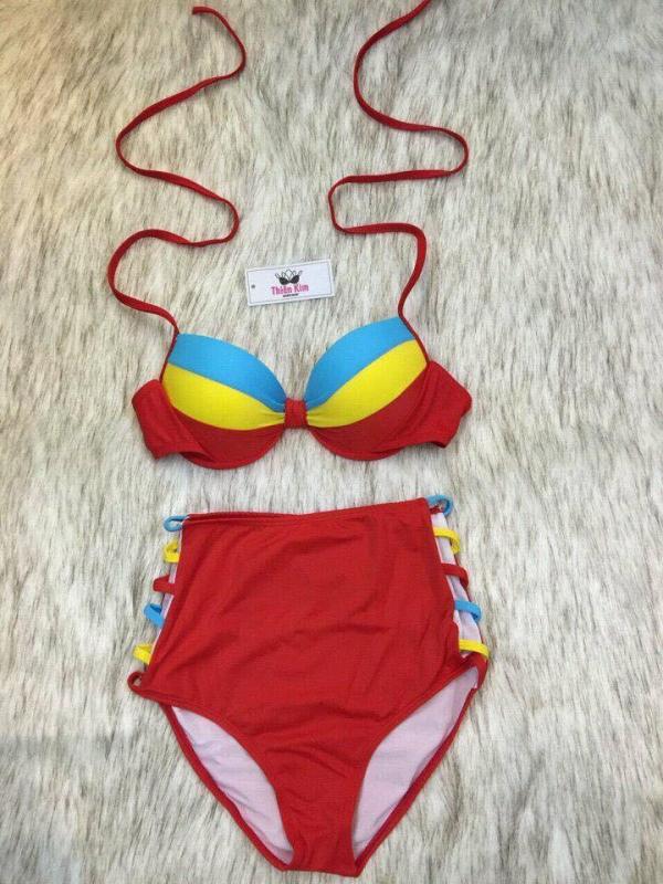 Nơi bán Set đồ bơi hai mảnh (bikini) quần cạp cao áo mút dày
