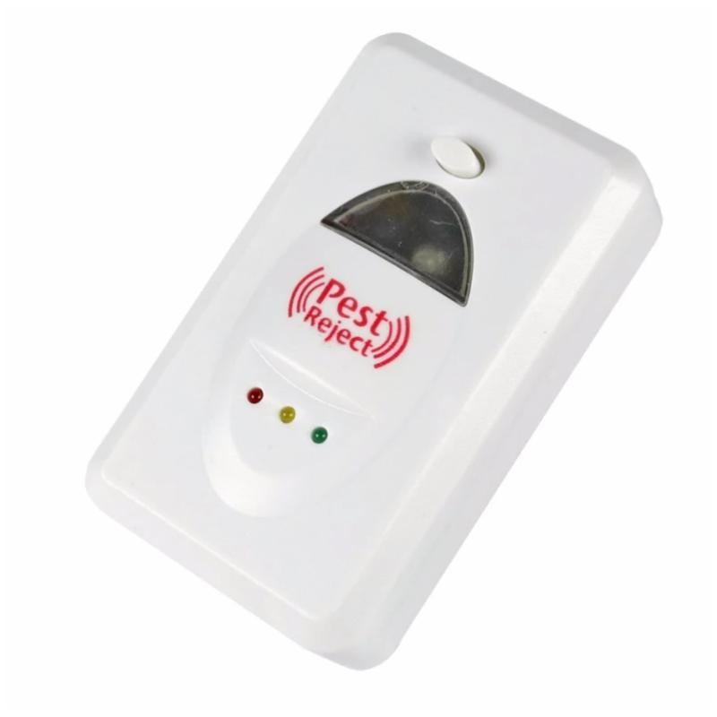 Máy đuổi côn trùng Pest Reject phạm vi sử dụng hiệu quả lên đến 50-80 mét vuông, xua đuổi tất cả côn trùng như muỗi, bọ cánh cứng, gián, rệp và nhiều loại công trùng khác (Trắng)
