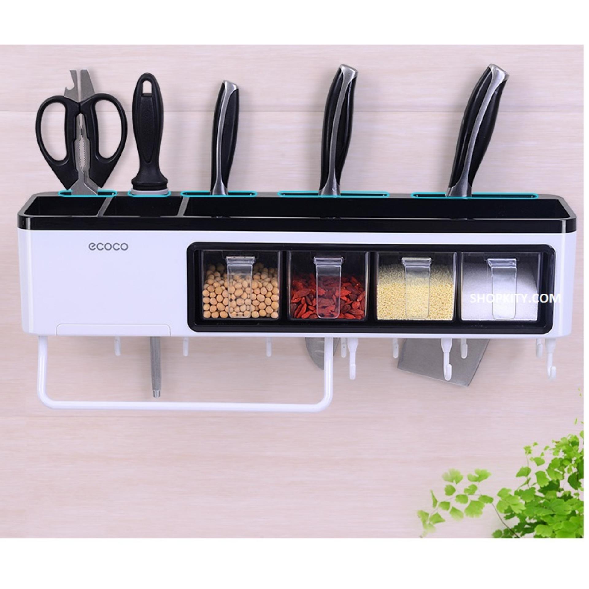 Kệ treo đồ nhà bếp thông minh không cần khoan Eco 225
