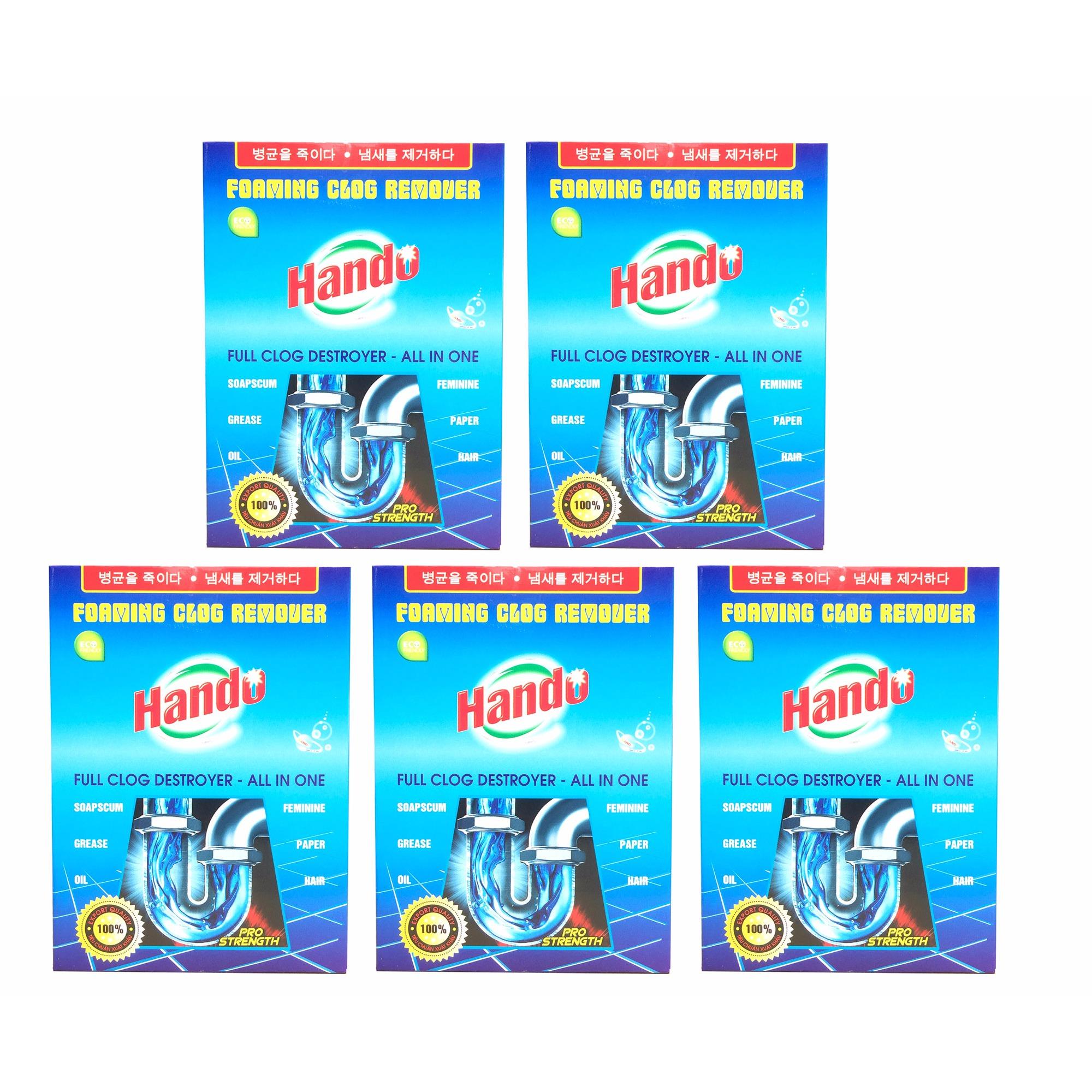 Bộ 5 Hộp bột thông tắc cống,ống nước xuất khẩu New RCB353