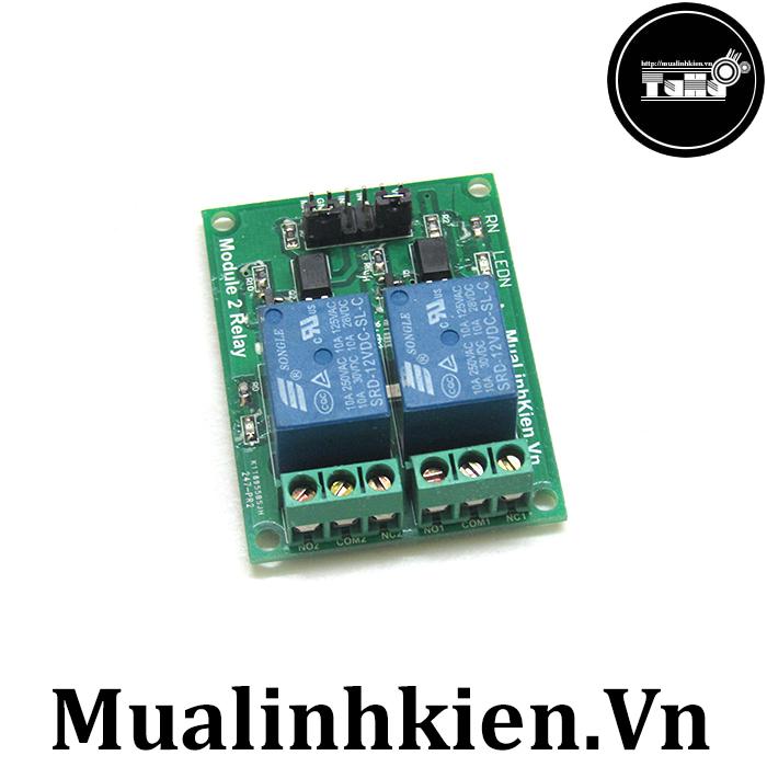 Module relay 2 kênh 12v-220v/10a