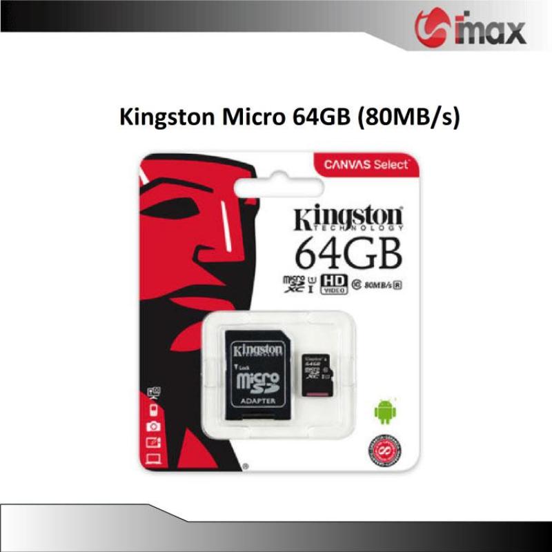 Thẻ nhớ Kingston Micro SDXC 64GB (80MB/s)