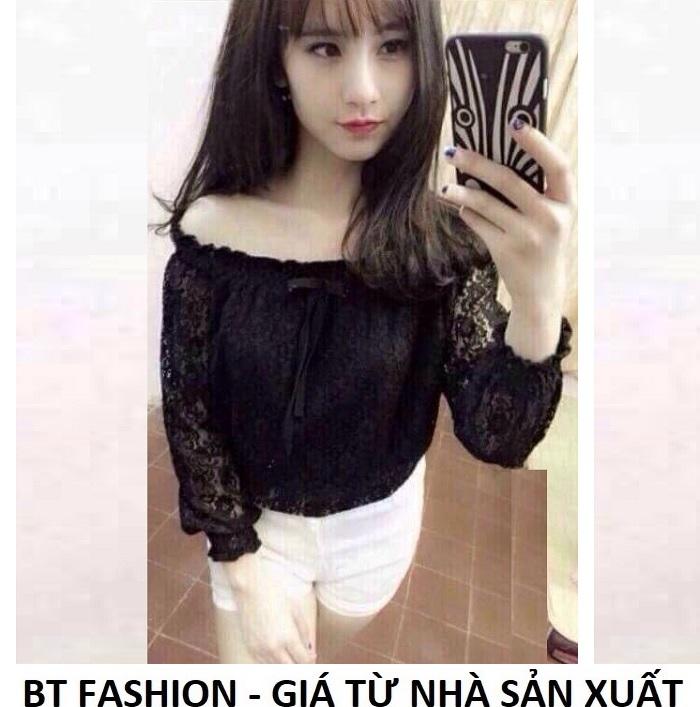 Áo Nữ Kiểu - Ren Trễ Vai Thời Trang Hàn Quốc Mới - BT Fashion (AK04A)