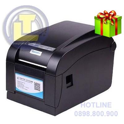 Máy in mã vạch XPrinter XP-350B, tặng 1 cuộn decal nhiệt 2 tem