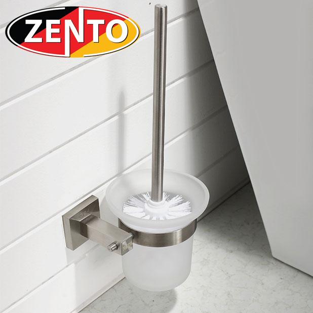 Bộ chổi cọ, kệ đỡ toilet inox304 zento hc1271