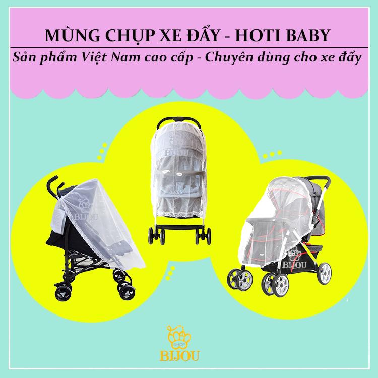 Mùng chụp - Màn chụp chống bụi, muỗi cho xe đẩy em bé HOTI BABY- Size M
