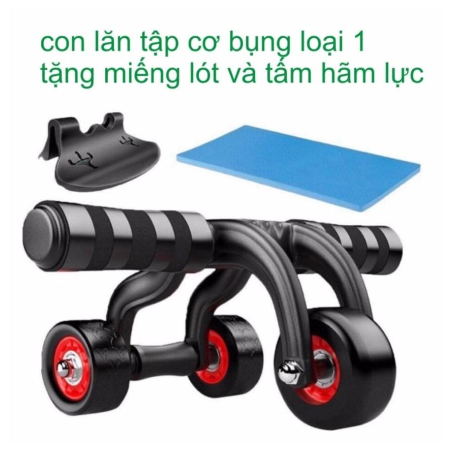 Con lăn tập cơ bụng 3 bánh loại mới 2018