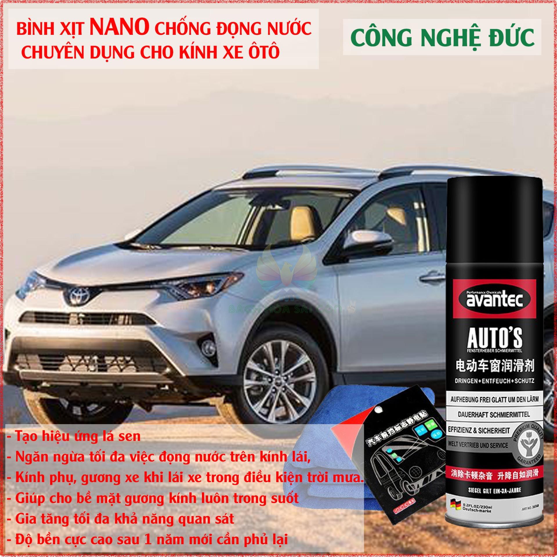 Phủ Nano Kính Xe Hơi, Bình Xịt Chống Nước, Bình Xịt Nano Chống Đọng Nước Trên Gương Kính Ô Tô Cao Cấp, Giúp Bề Mặt Gương Kính Luôn Trong Suốt, Gia Tăng Tối Đa Khả Năng Quan Sát, , Tặng phiếu bảo hành 1 năm Toàn quốc