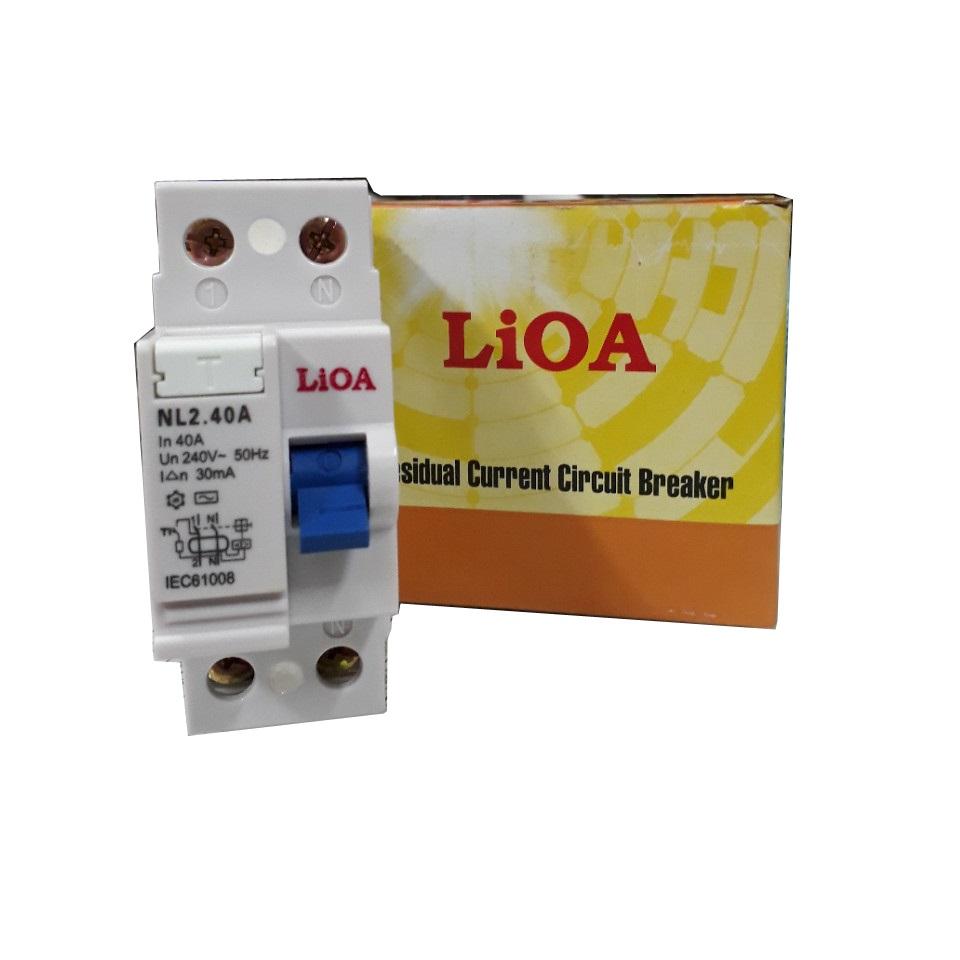 Rccb lioa 40a - 30ma - cầu dao chống giật lioa 40a