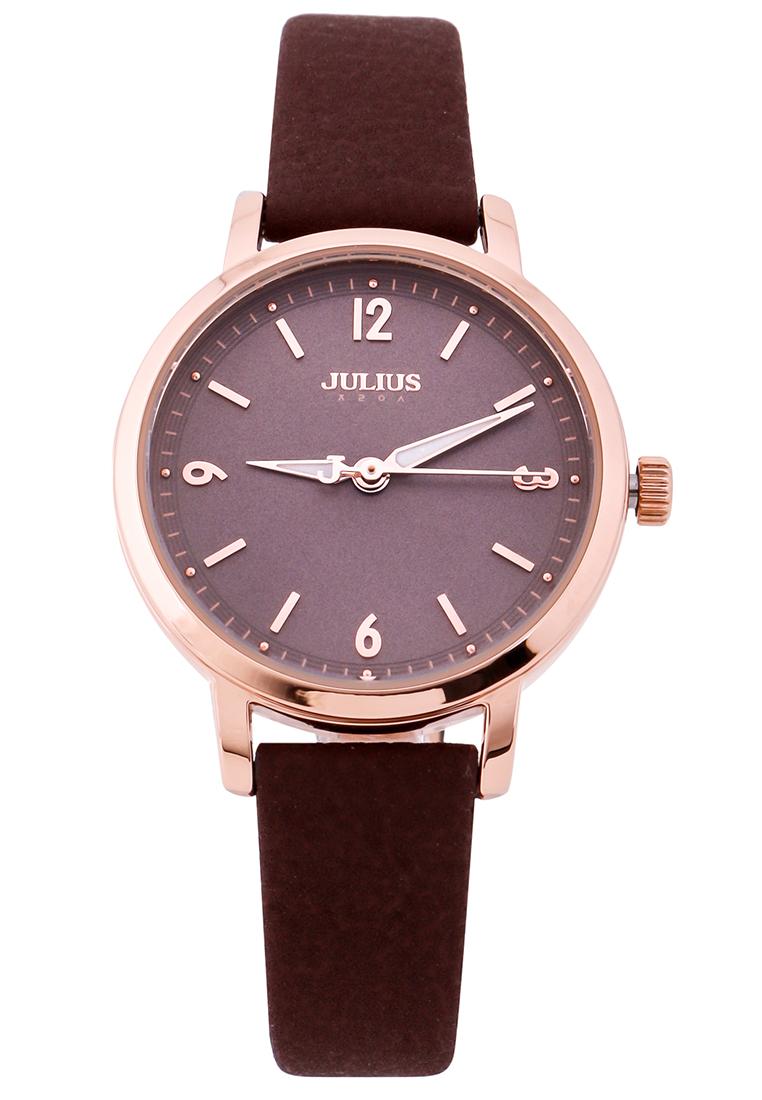 Đồng hồ nữ julius hàn quốc dây da ja-1070e