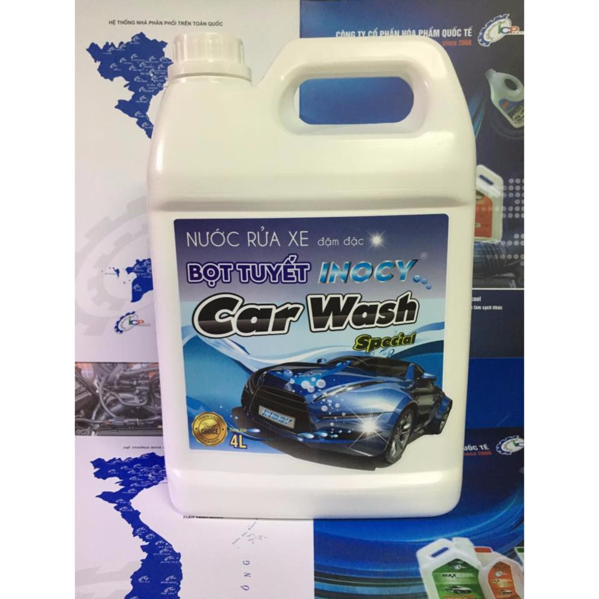 Nước rửa xe bọt tuyết inocy carwash -4l