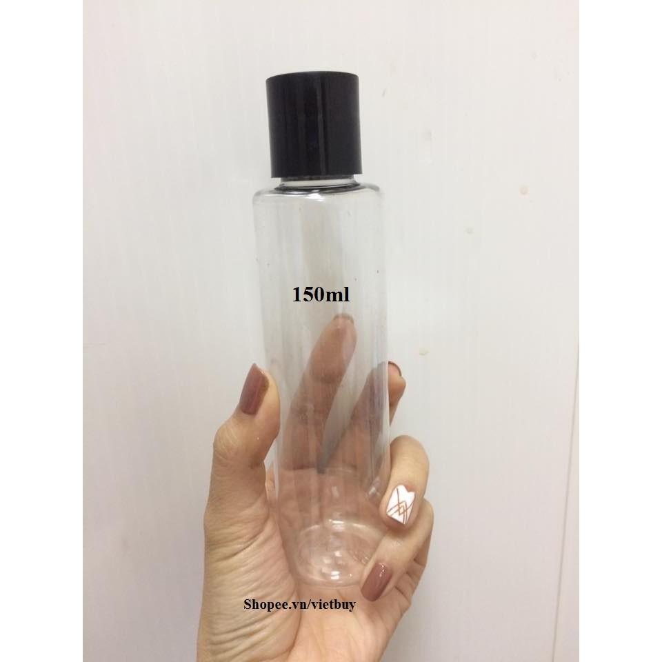 Chai nhựa trong nắp press 150ml