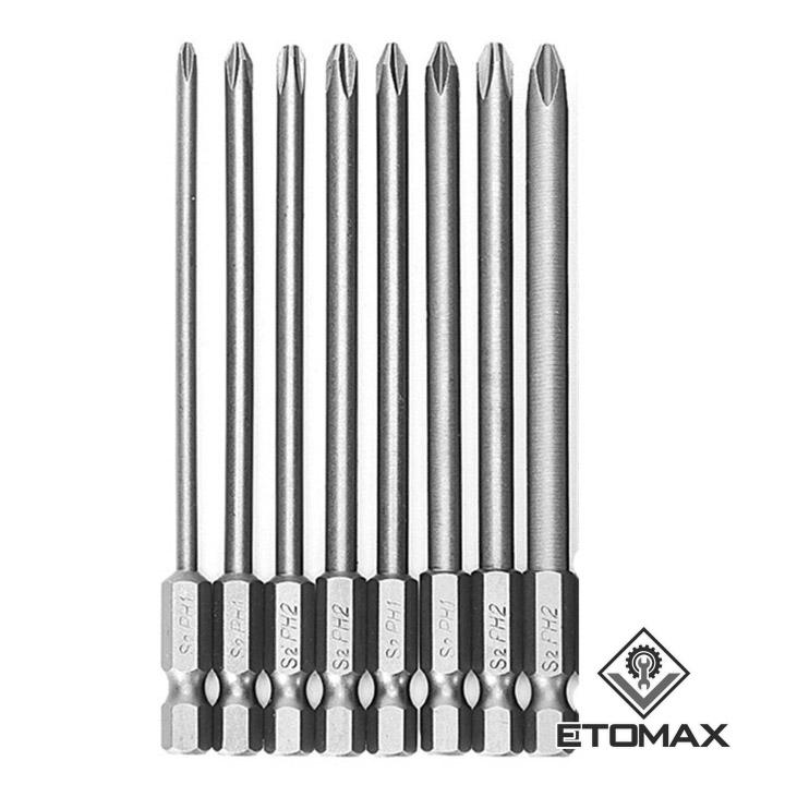 Bộ 8 đầu vặn vít 4 cạnh lục giác cao cấp