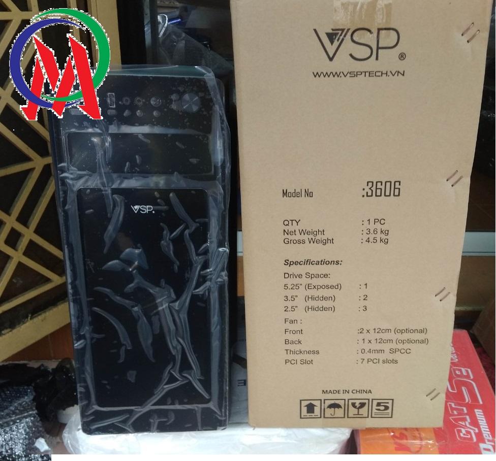 Vỏ case máy tính vsp chuyên server và game 3606 2 fan