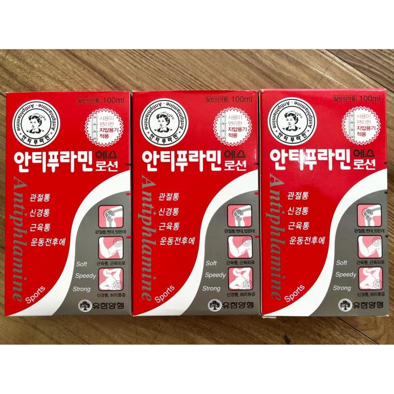 Bộ 5 chai dầu nóng Antiphlamine Hàn Quốc 100ml (có con lăn)