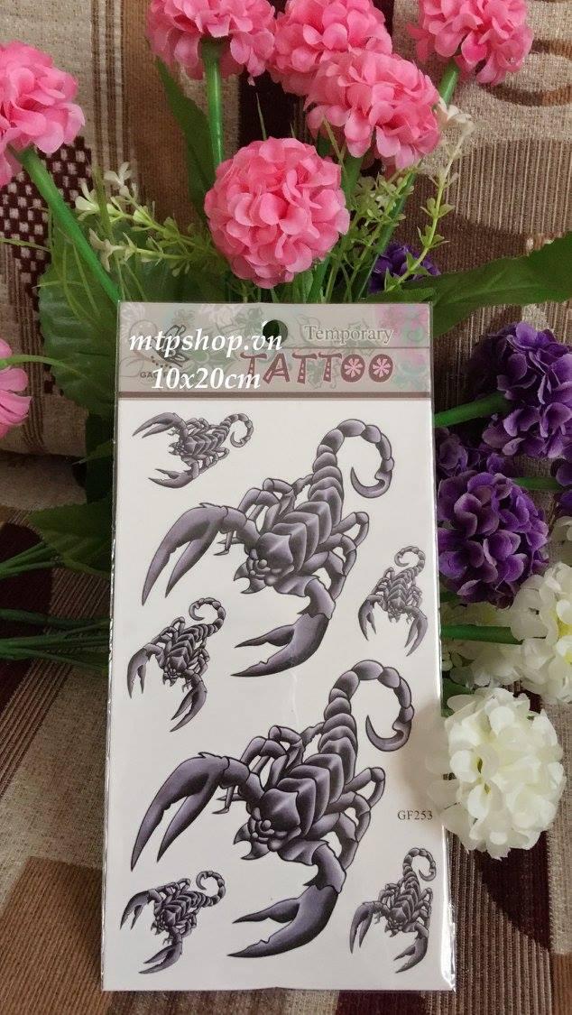 [HCM]Combo 5 tấm hình xăm dán 10x20cm CBN07 Bọ Cạp- mua 2 combo tặng 10x20cm