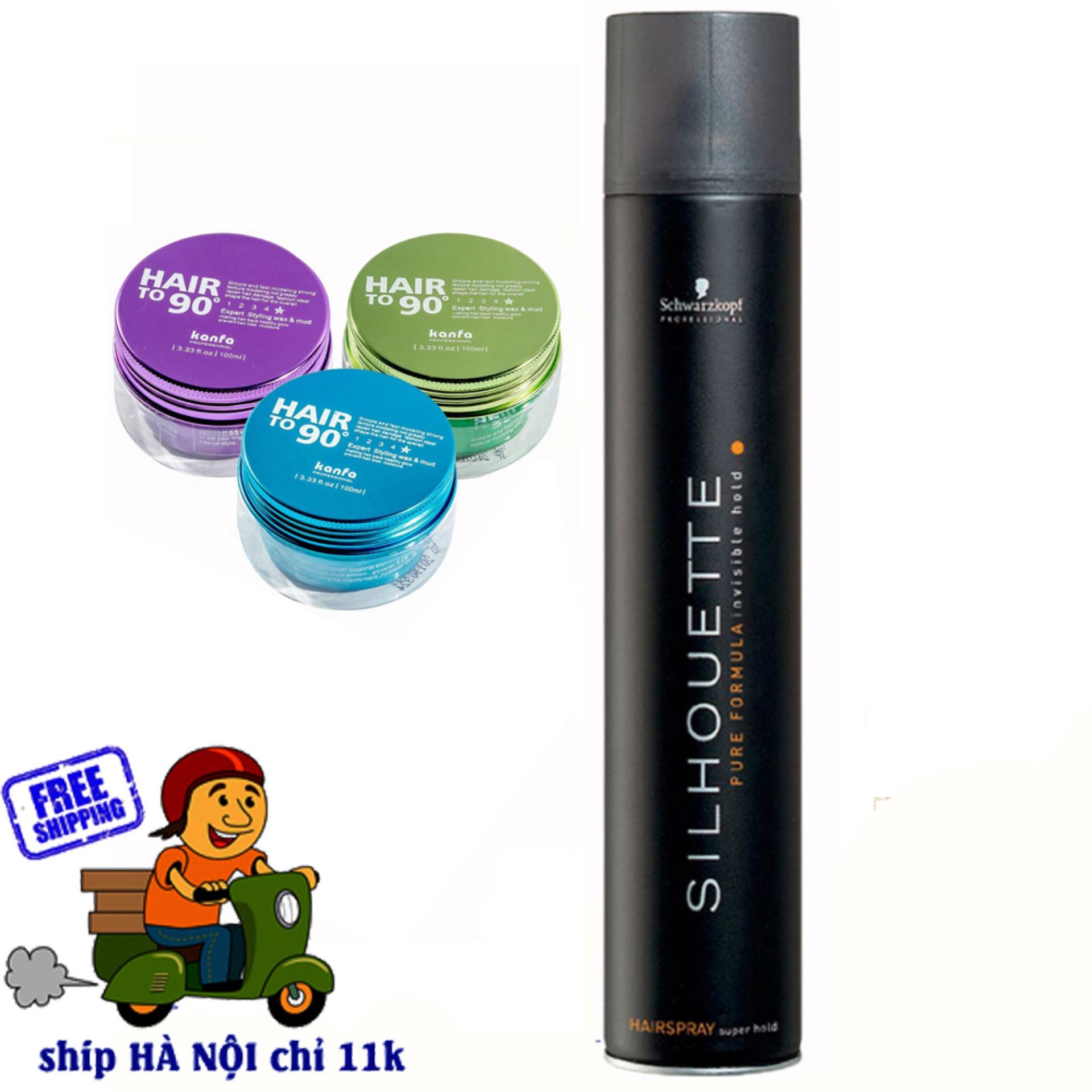 Combo xịt tóc và sáp hair to 90 kanfa