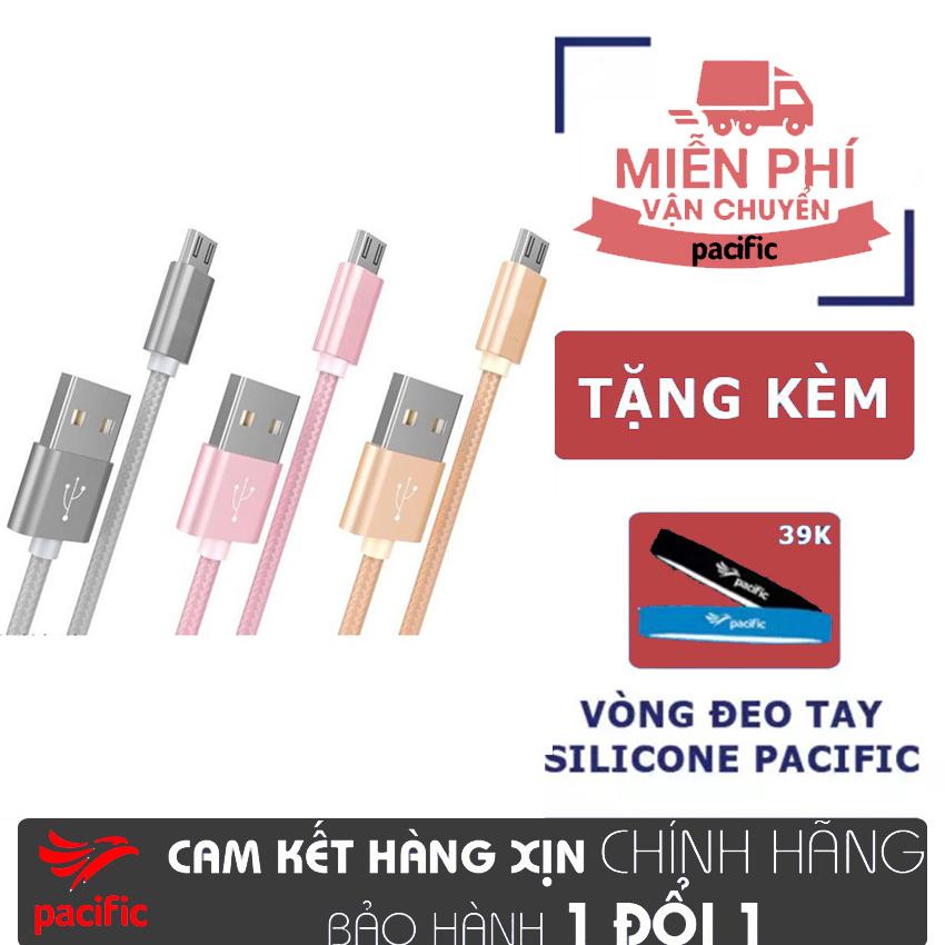Cáp Dù Sạc Nhanh Micro USB Android - Tặng Vòng đeo tay Silicone Pacific