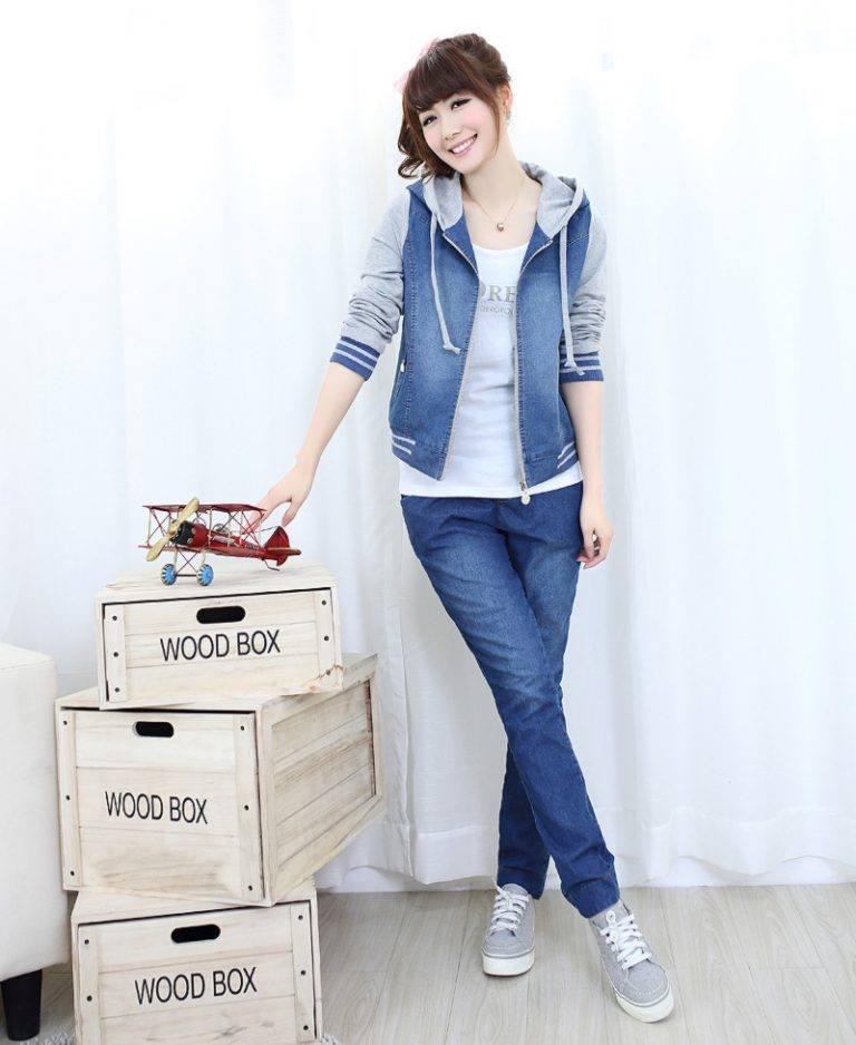 Áo khoác jean nữ phối nón ak534