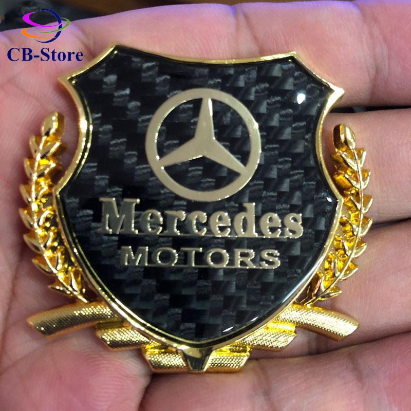 Huy hiệu bông lúa trang trí dành cho ô tô Mercedes