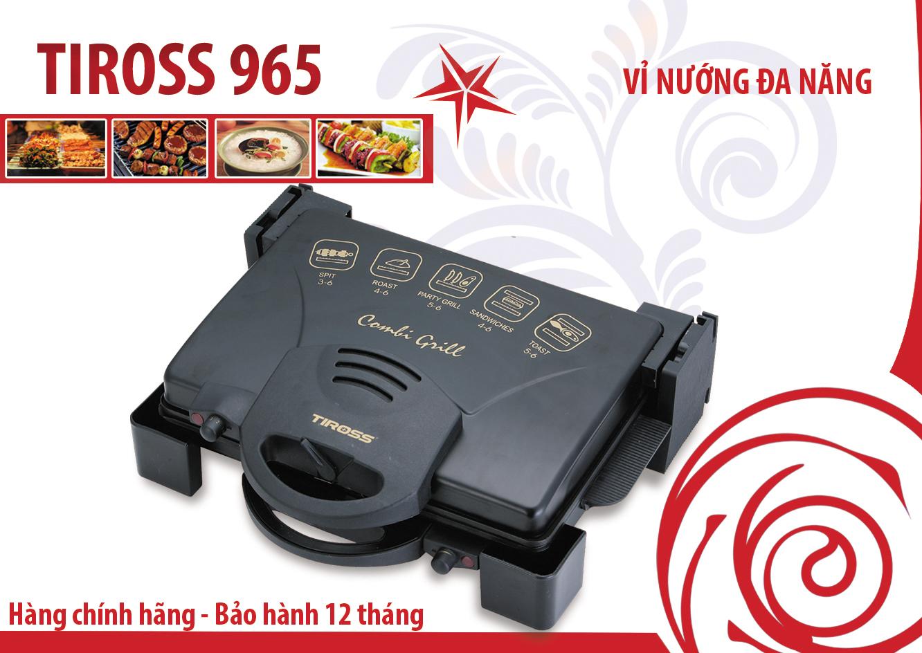 Kẹp nướng điện Tiross TS965 - Hàng nhập khẩu