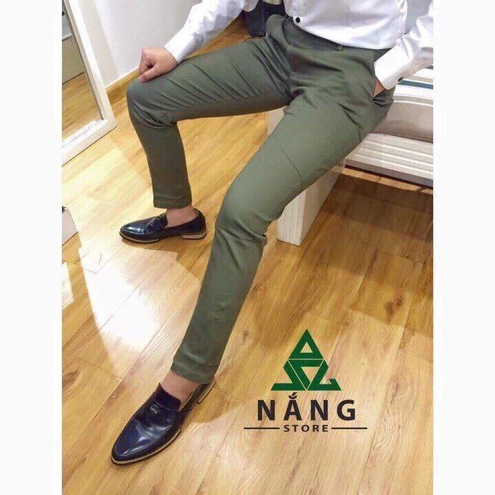 Quần kaki nam ống côn phong cách hàn quốc thời trang skyfashion 308