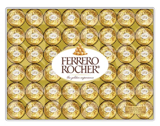Socola Ferrero Rocher Fine Hazelnut Chocolate hộp 48 viên của Canada trọng lượng 600gr date 04/24