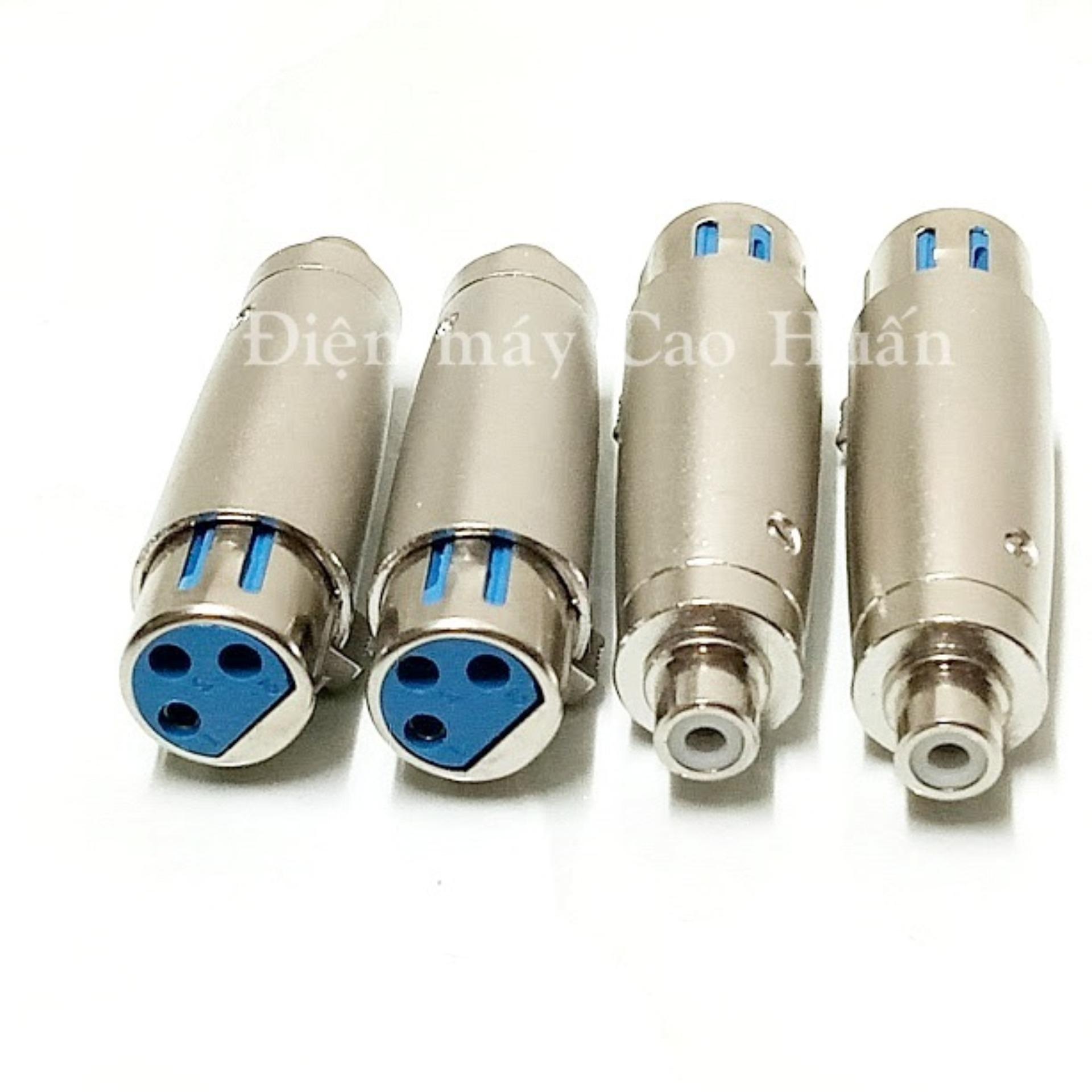 Bộ 4 Jack chuyển CANON cái ra AV cái