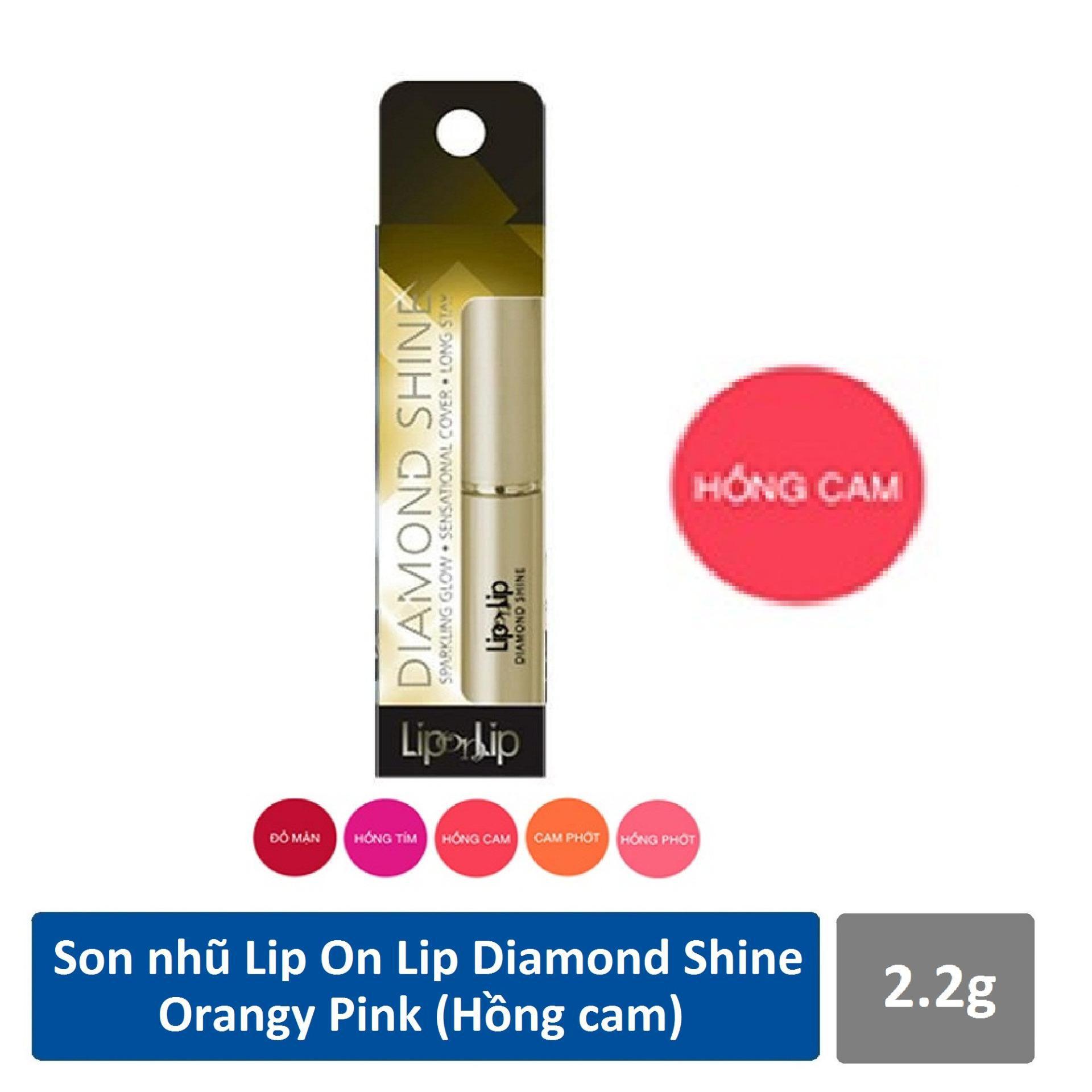 Lip On Lip Diamond Shine 2.2G (Hồng cam)