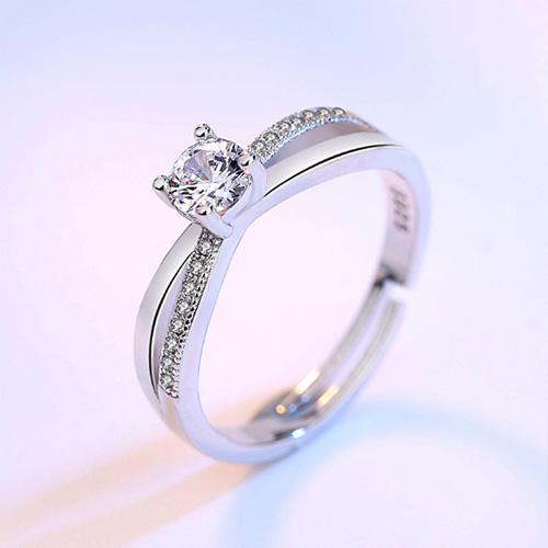 Freeship Nhẫn nữ nạm đá zircon BHN22