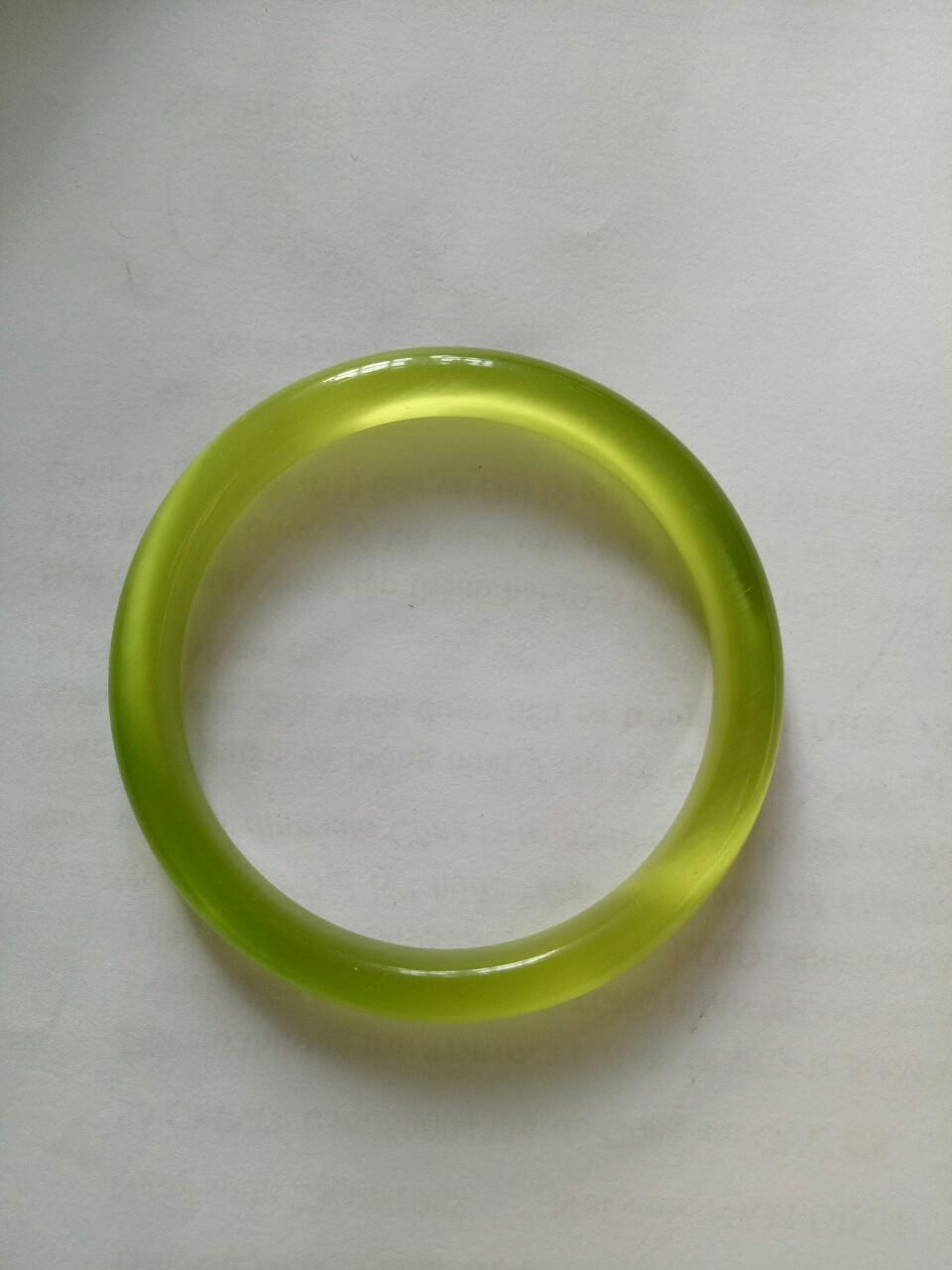 Vòng tay đá mắt mèo nguyên khối cực đẹp