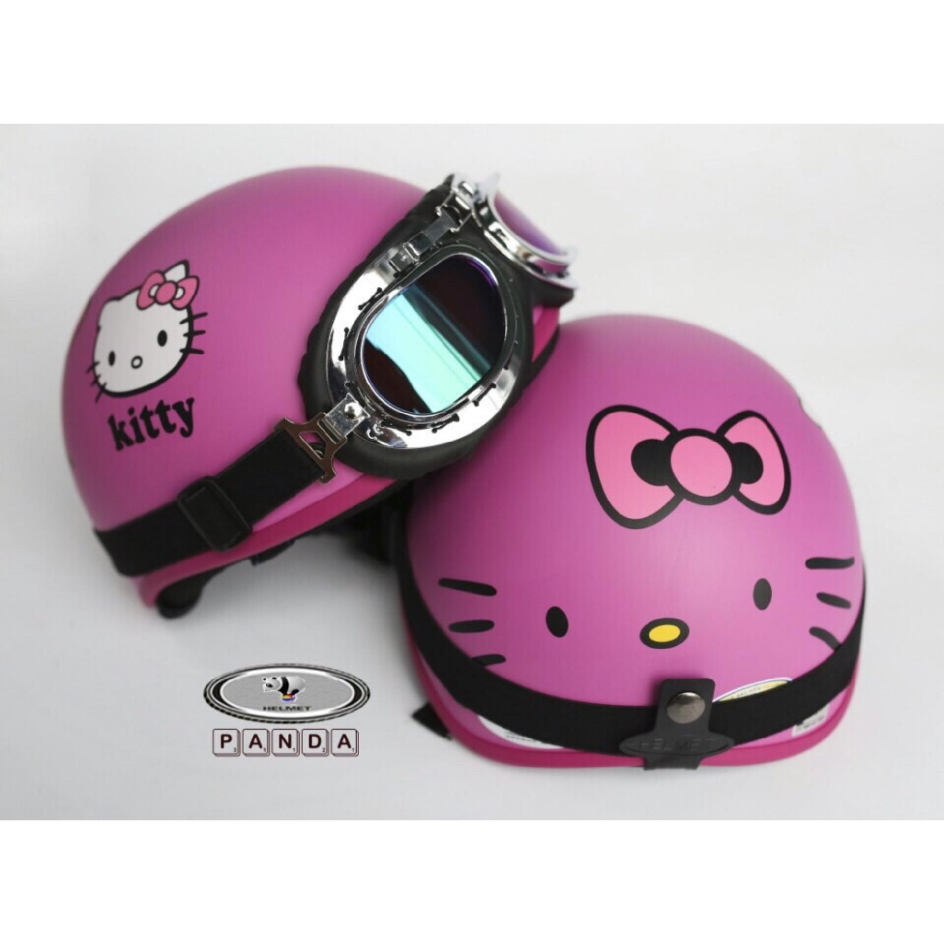 Compo Mũ phượt Kitty+ Kính Phi Công