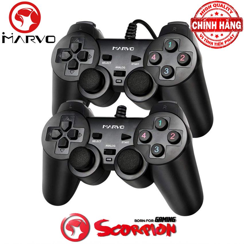 Tay cầm chơi game đôi rung Marvo GT-007 cổng usb.