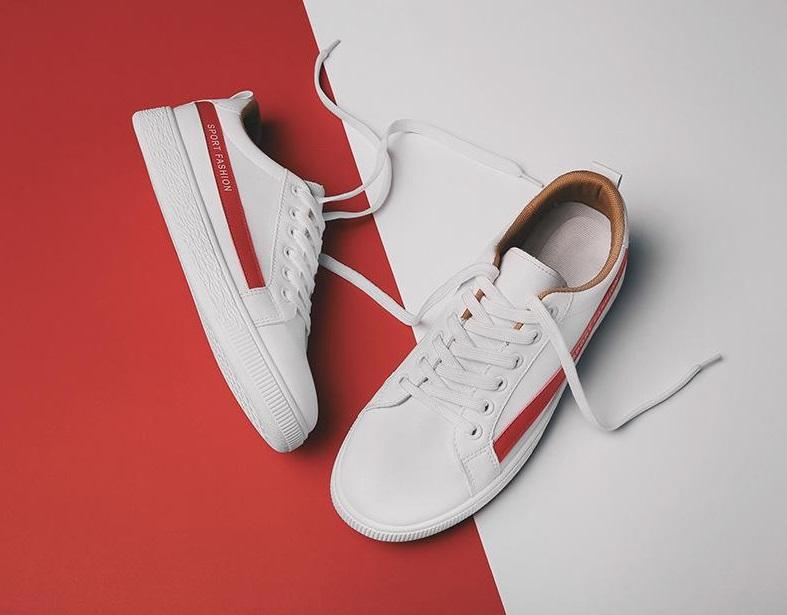 ✅ giầy sneaker da kẻ sport fashion thể thao nam phong cách korea - best for man