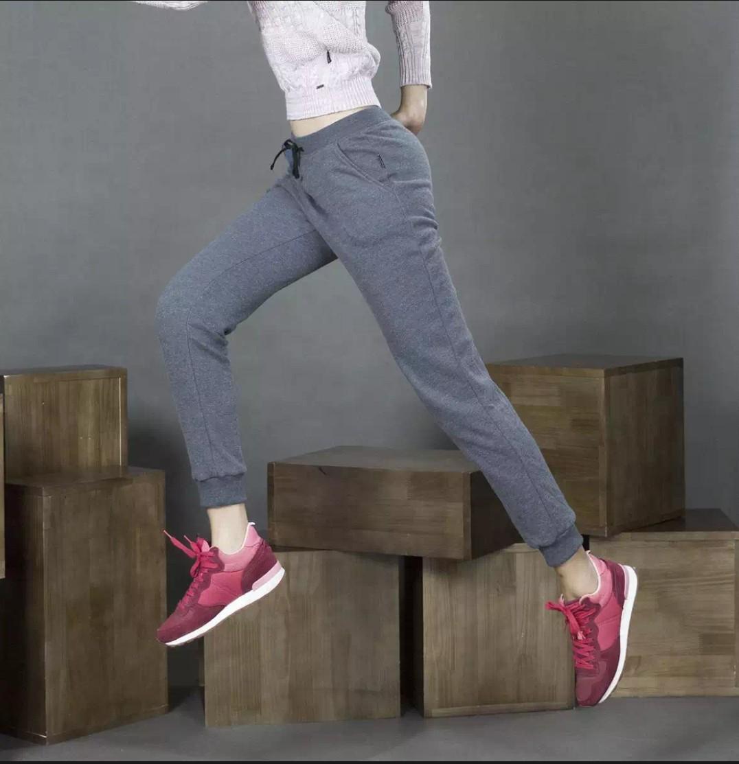 Quần jogger trơn nữ lưng thun dây rút