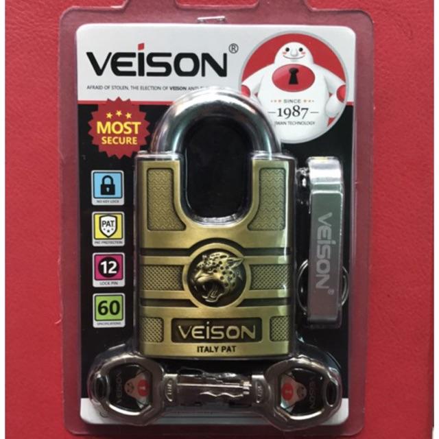Ổ khóa chống cắt 60mm veison 4 chìa, khóa cửa, khóa nhà, khóa chống trộm