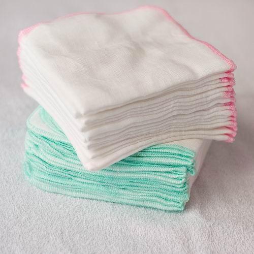 Bộ 10 khăn sữa 3 lớp Baby Hà Linh bản rộng 28x30cm