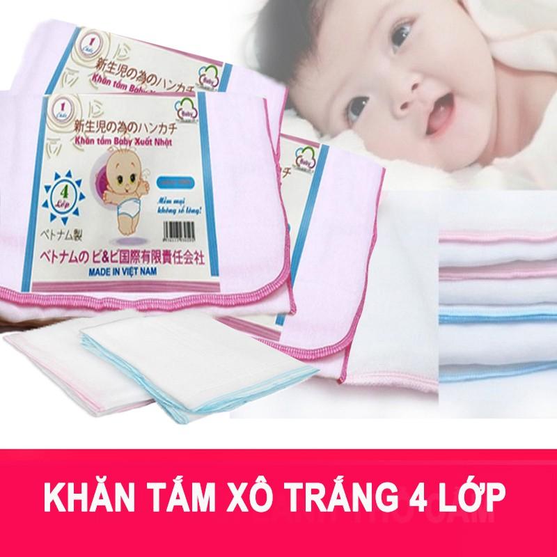 Combo 3 khăn tắm xô xuất nhật 4 lớp