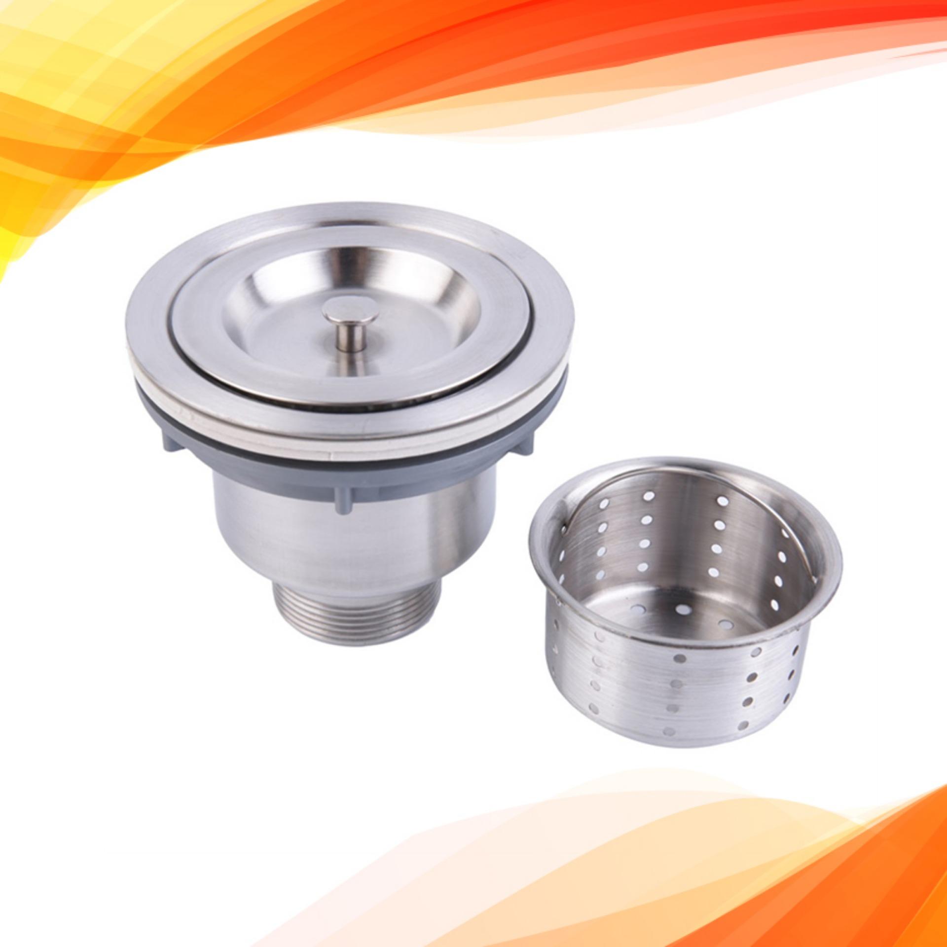 Bộ lọc và thoát nước chậu rửa chén bát inox 304 ( Loại 11cm) 9069