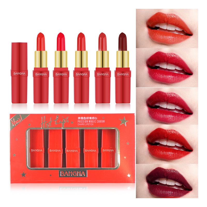 Bộ 5 thỏi son cao cấp Bangna Passion Magic Charmlipstic
