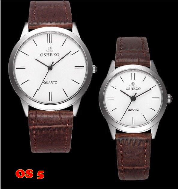 Đồng hồ cặp nam nữ oshrzo os4-6 dây da