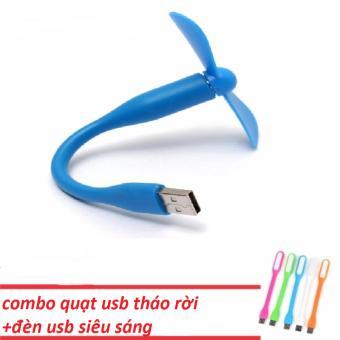Combo 01 quạt usb và 01 đèn led usb siêu sáng- vi tinh chấn hung