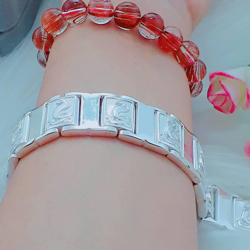 Lắc tay nam bạc ta cao cấp 20 chỉ