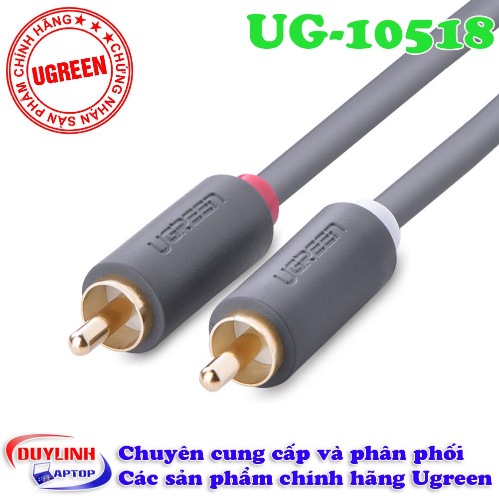 Dây av 2 đầu rca ra 2 dầu rca ugreen 2m